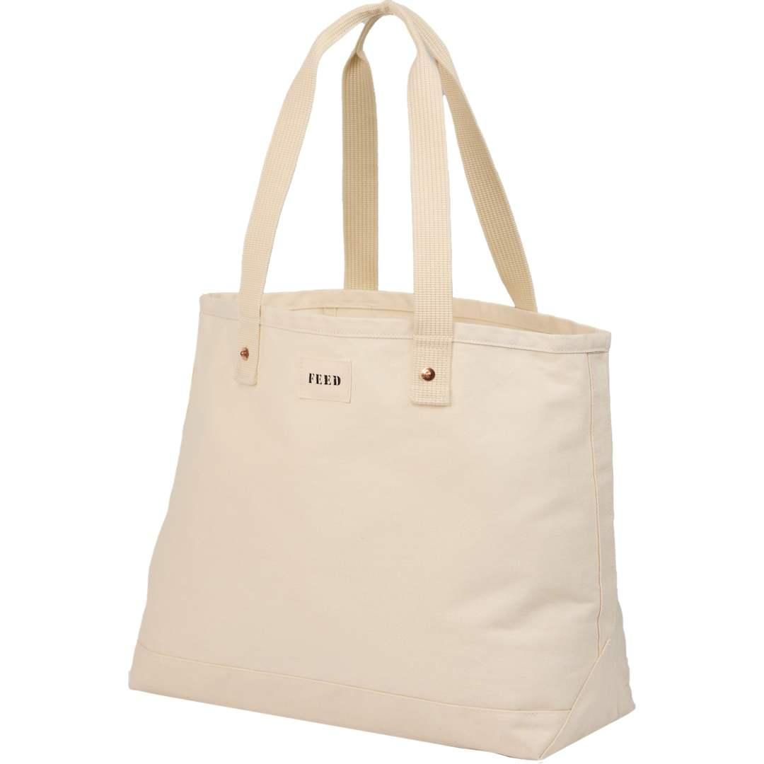 Feed organic cotton weekend tote Black miniatura 19