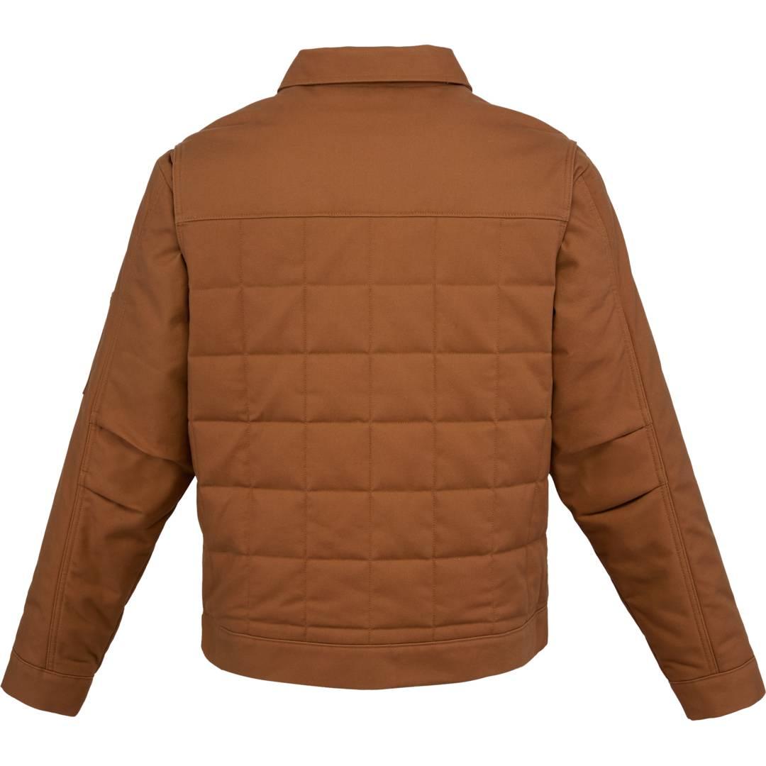 Berne quilted gasoline jacket - mens Black front