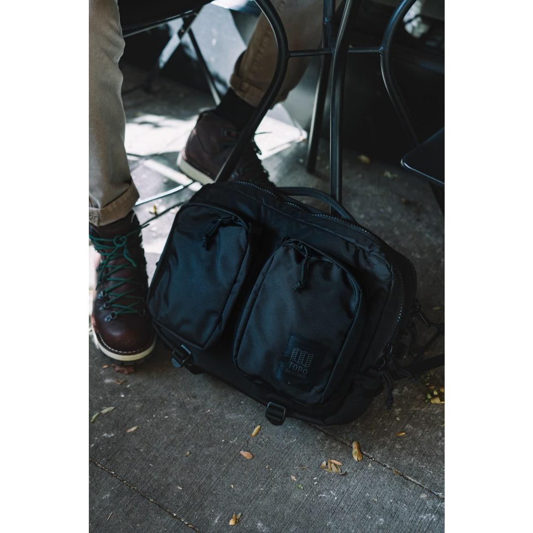 Topo recycled global briefcase Black miniatura 3