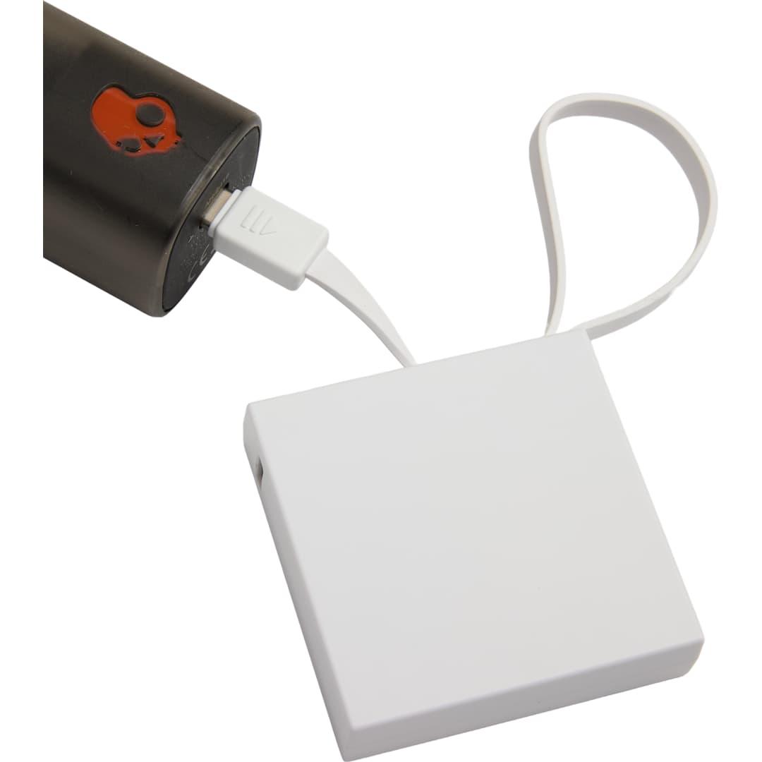 Recycled abs 2000 mah power bank with type-c cable Black miniatura 17