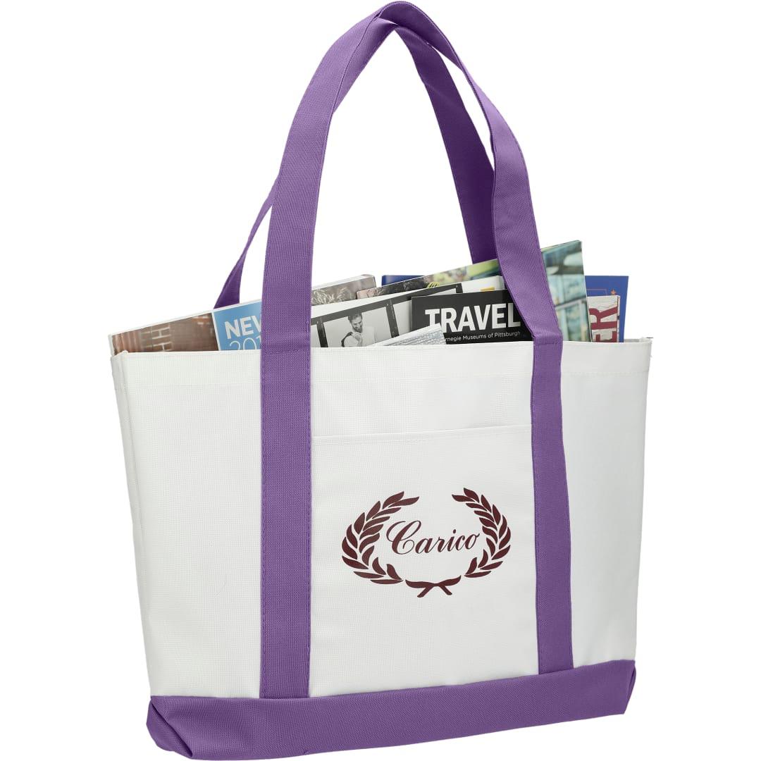 Large canvas tote bag White miniatura 48