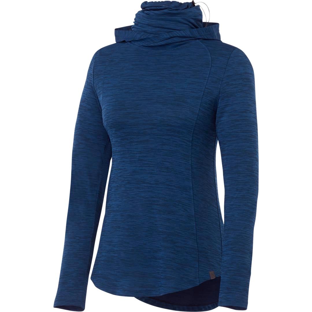 Womens sira eco knit hoody Blue front