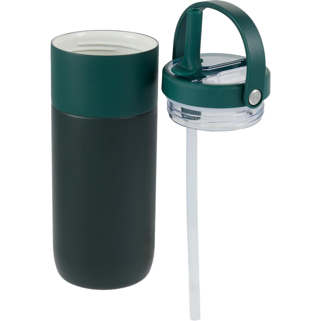 Roots ceramic lined travel tumbler w/ straw 20oz Cream miniatura 14