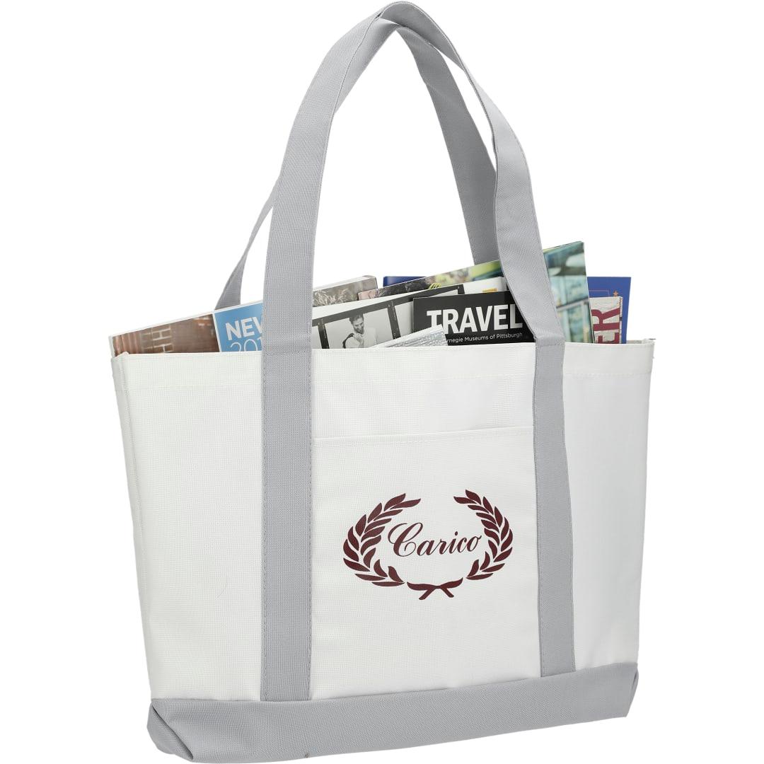 Large canvas tote bag White miniatura 20