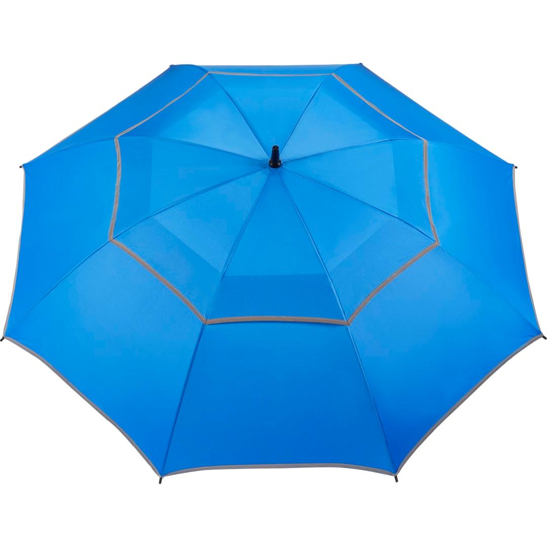 62 Rpet golf umbrella w/ reflective trim Black miniatura 40