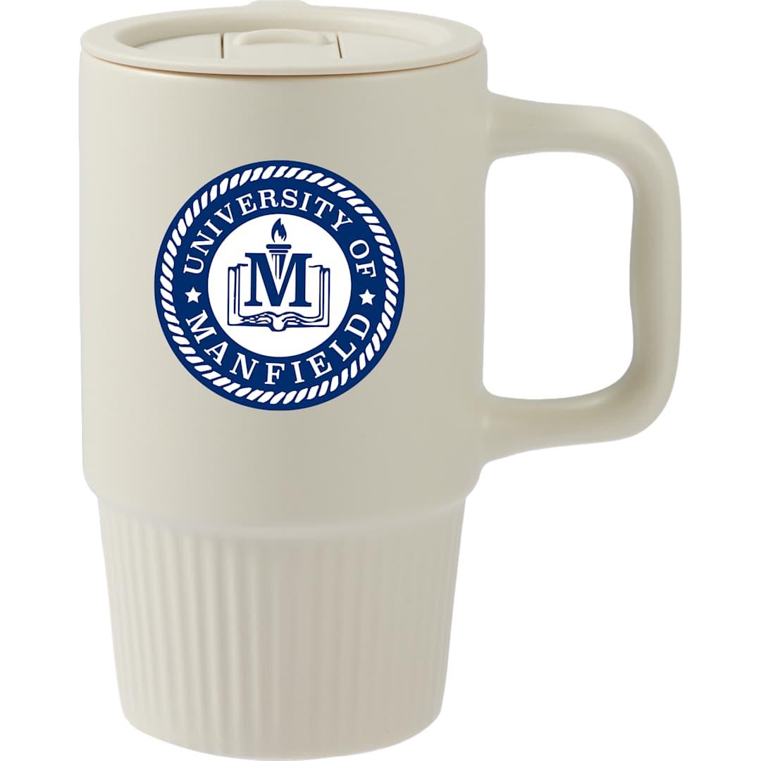 Camden 13oz ceramic mug w/ lid Black miniatura 28