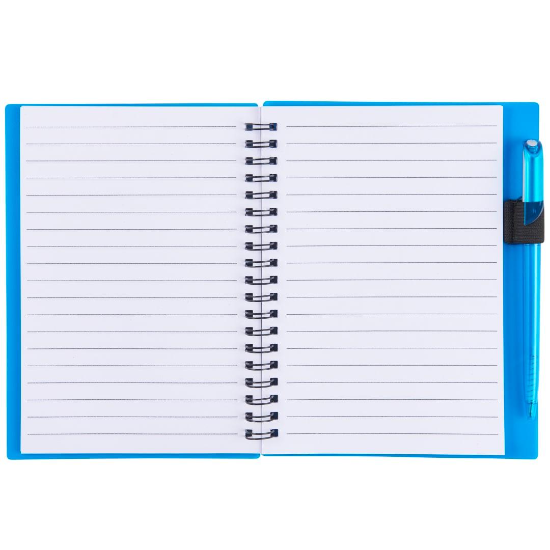 Fsc® mix 5.5 x 7 star spiral notebook with pen White miniatura 6