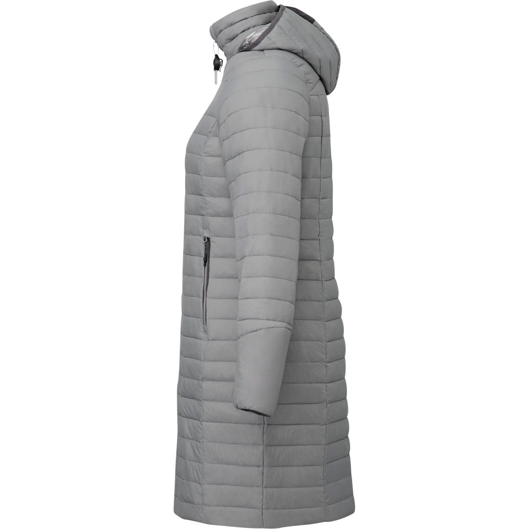 Womens silverton long packable insulated jacket Navy Blue miniatura 9