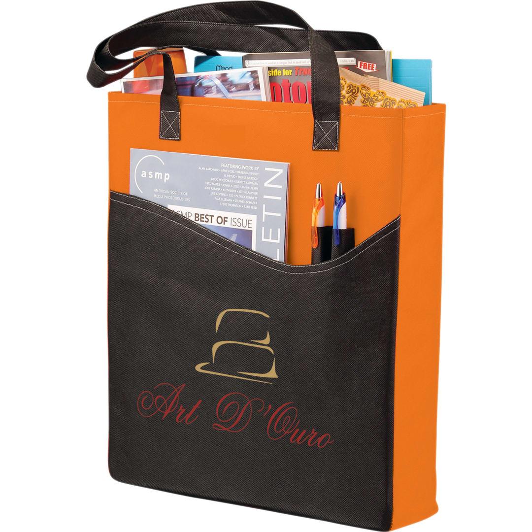 Rivers pocket non-woven convention tote Green miniatura 16