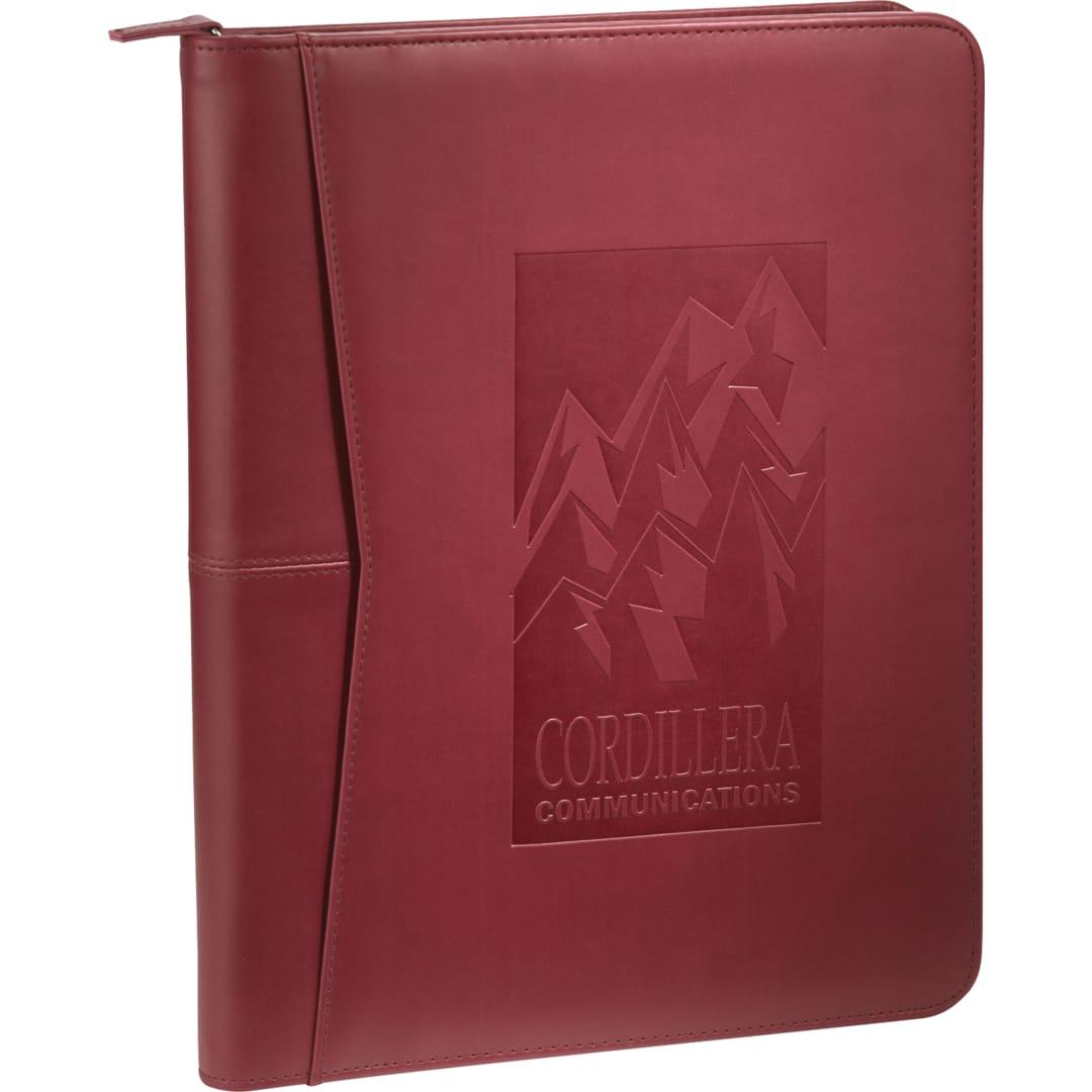 Fsc® mix pedova™ recycled zippered padfolio Red miniatura 18