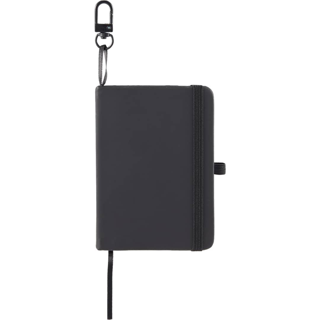 Mini recycled notebook w/ clip Black miniatura 4