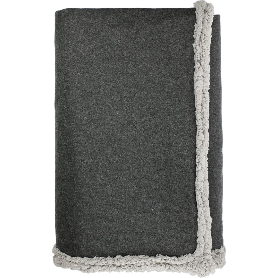 Field & co.® oversized wool sherpa blanket Dark Gray miniatura 10