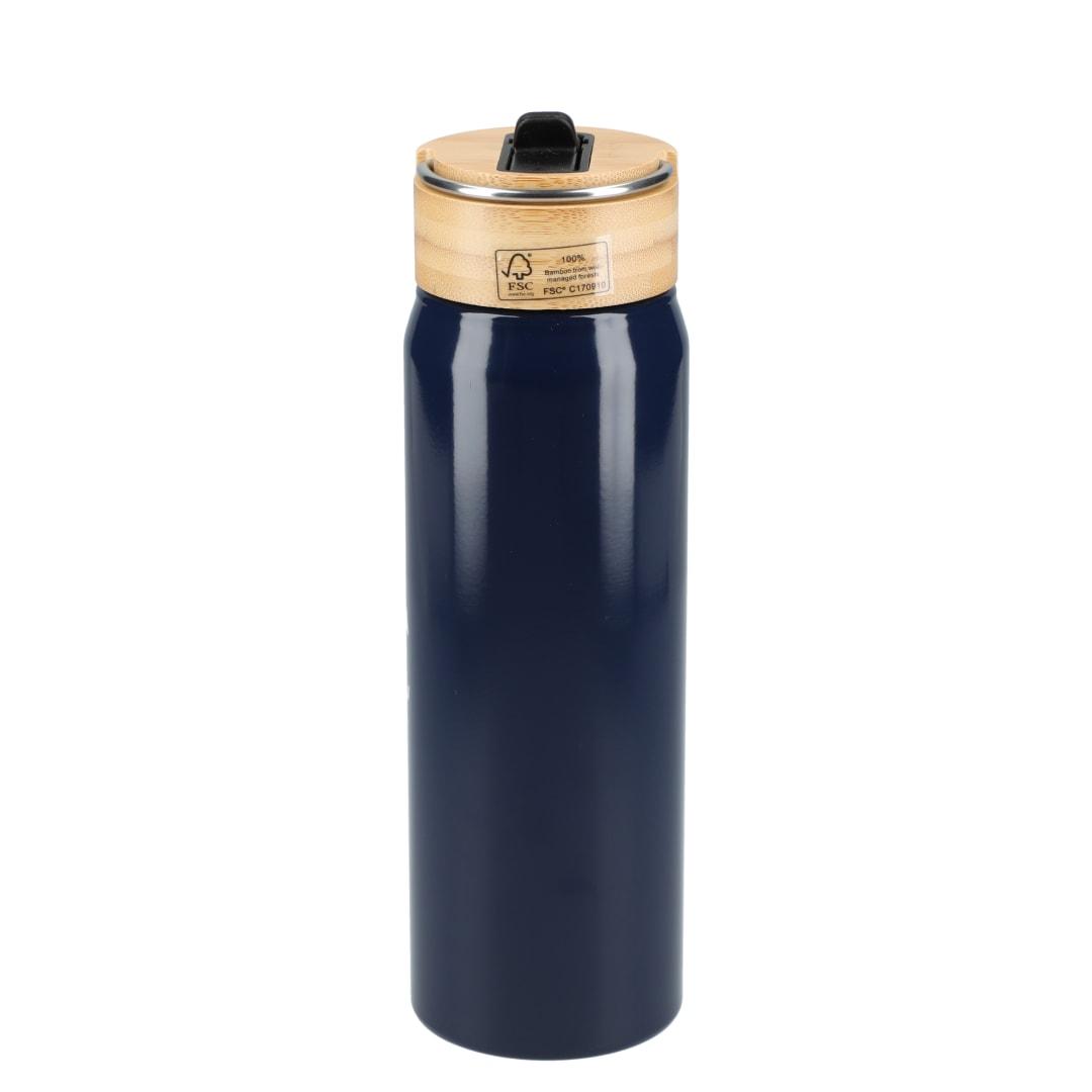 Billy 26oz aluminum bottle w/ fsc® bamboo lid Black miniatura 25
