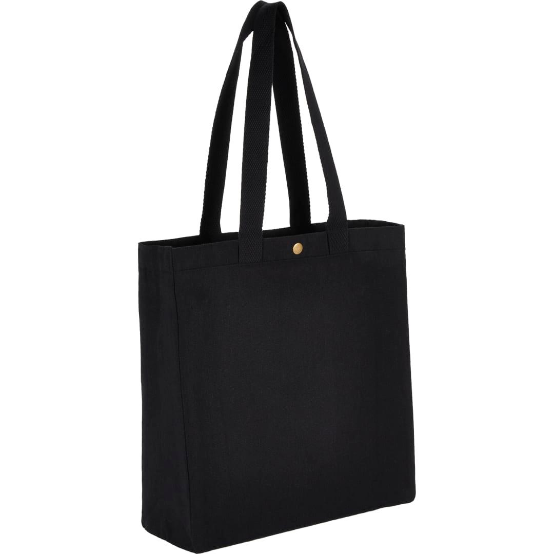 Repose 10oz recycled cotton box tote w/snap Grey miniatura 3