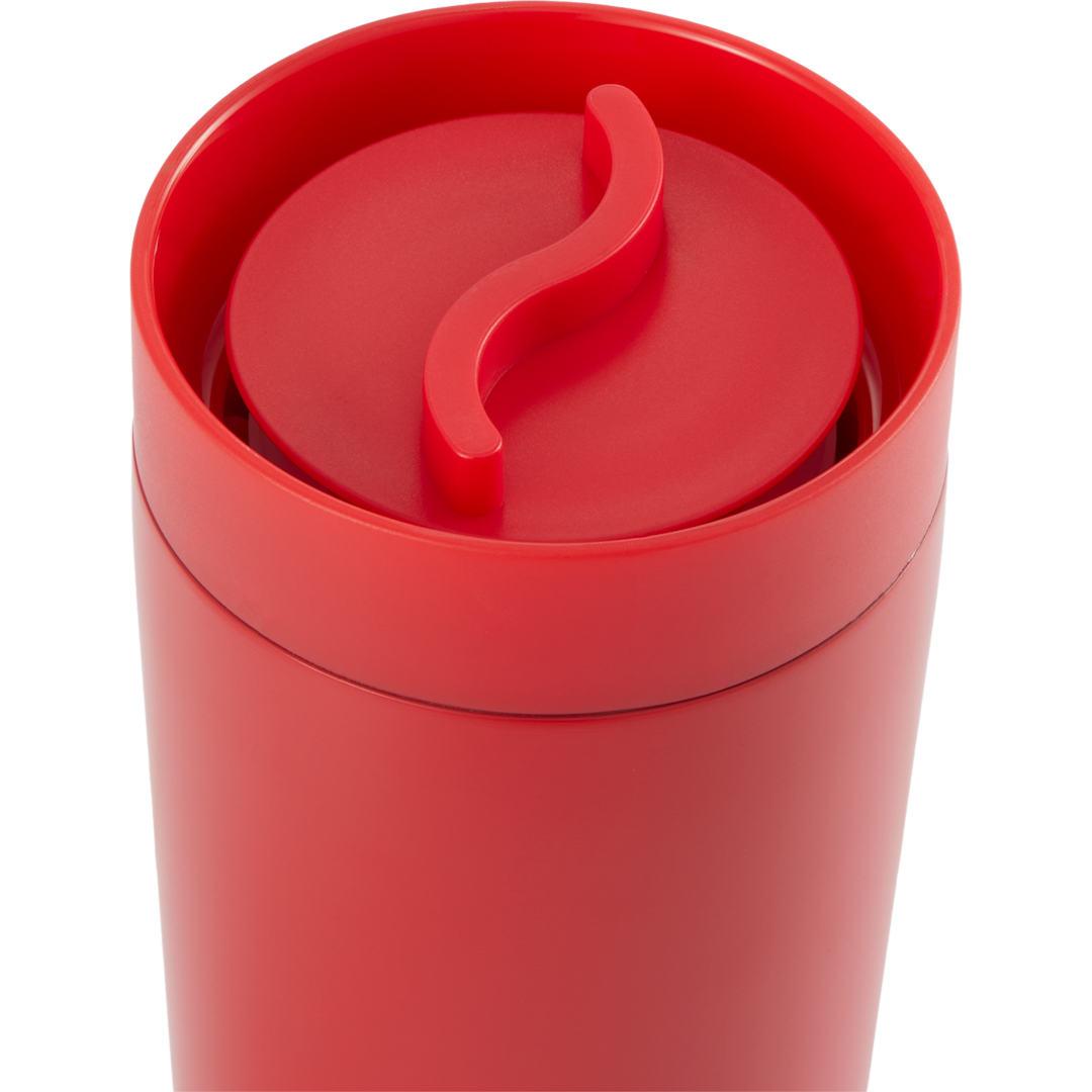 Maddie recycled ss vacuum tumbler w/ 360 lid 16oz Black miniatura 24
