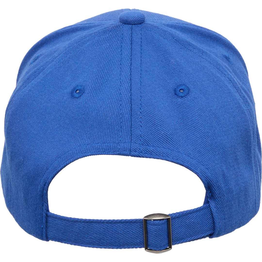 Recycled cotton twill 6 panel split peak ballcap Royal miniatura 10