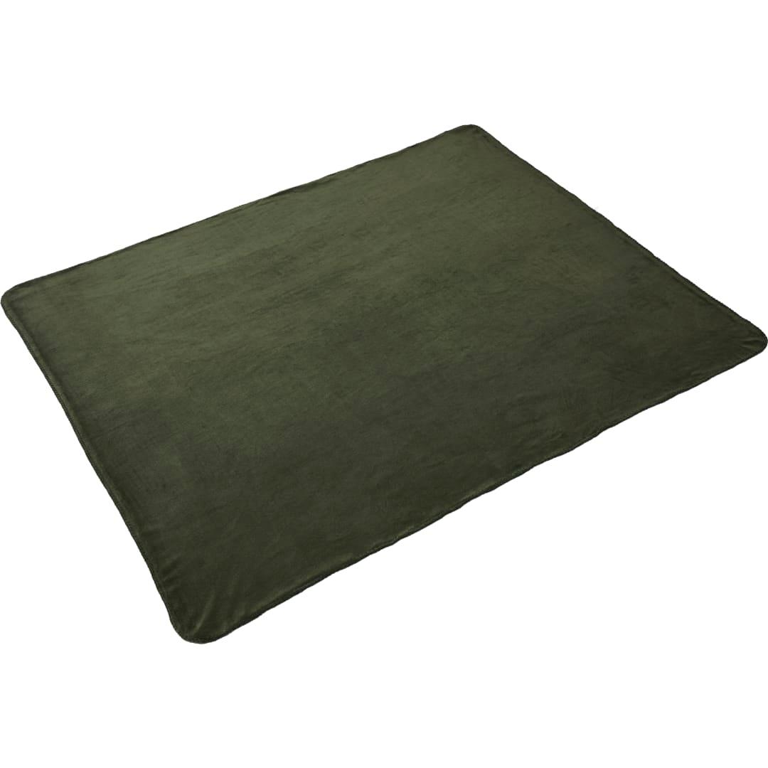 100% Recycled pet fleece blanket with rpet pouch Navy Blue miniatura 8