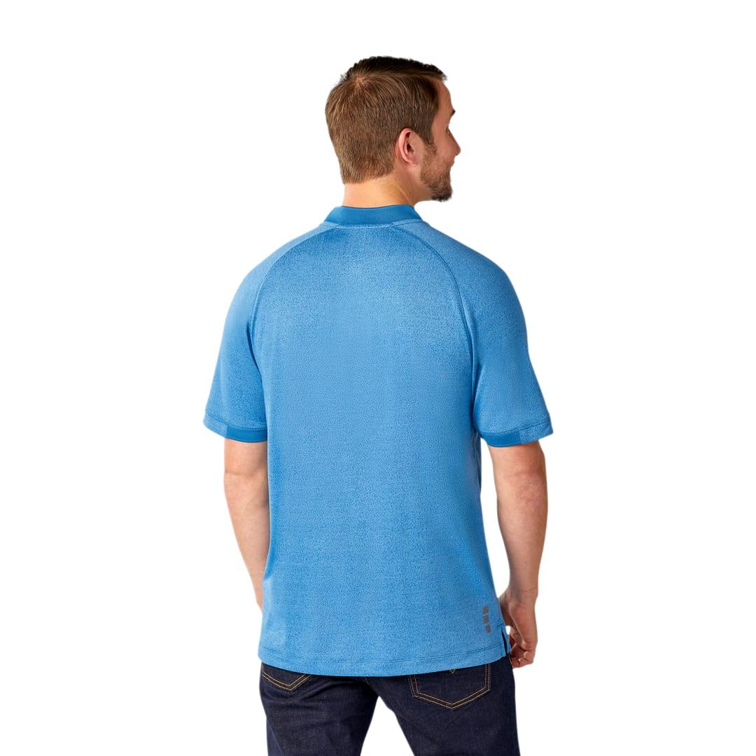 Mens kinport ss stand collar polo Wine miniatura 9