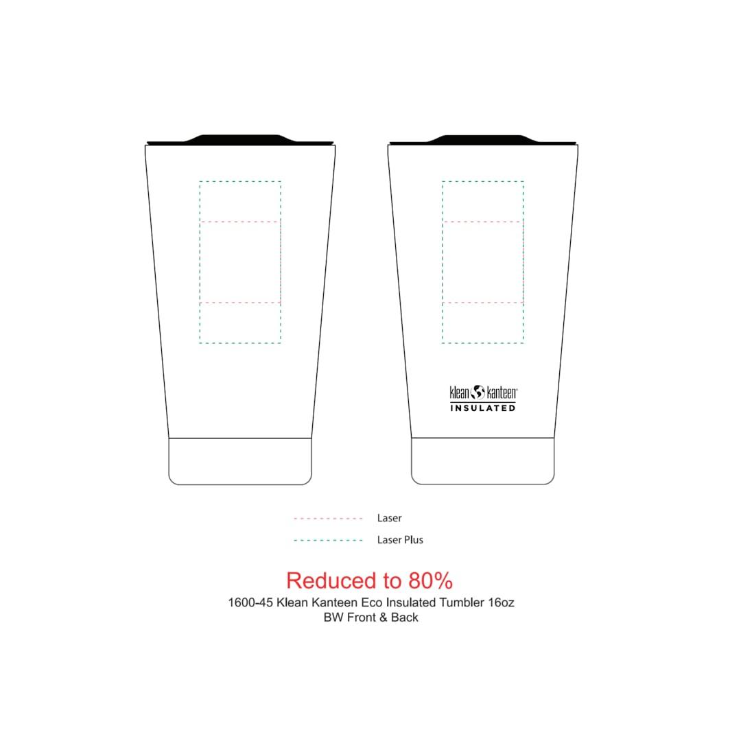 Klean kanteen eco insulated tumbler 16oz Black miniatura 12