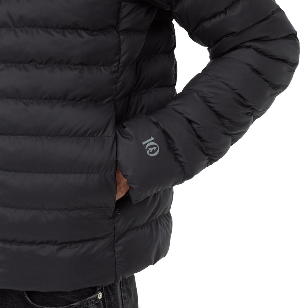 Tentree cloud shell packable puffer - mens Black front