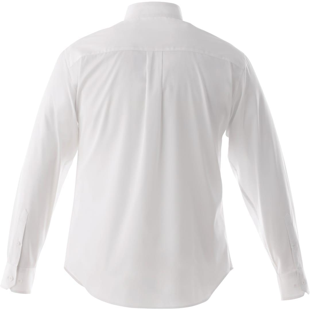 Mens wilshire long sleeve shirt tall Black front