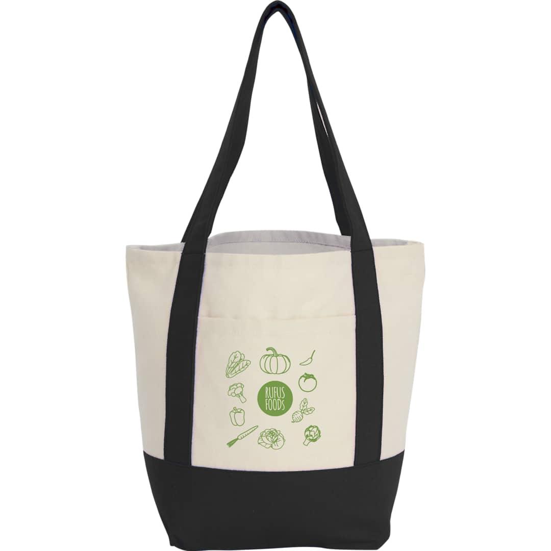 Mini recycled 8oz cotton canvas tote Red miniatura 6