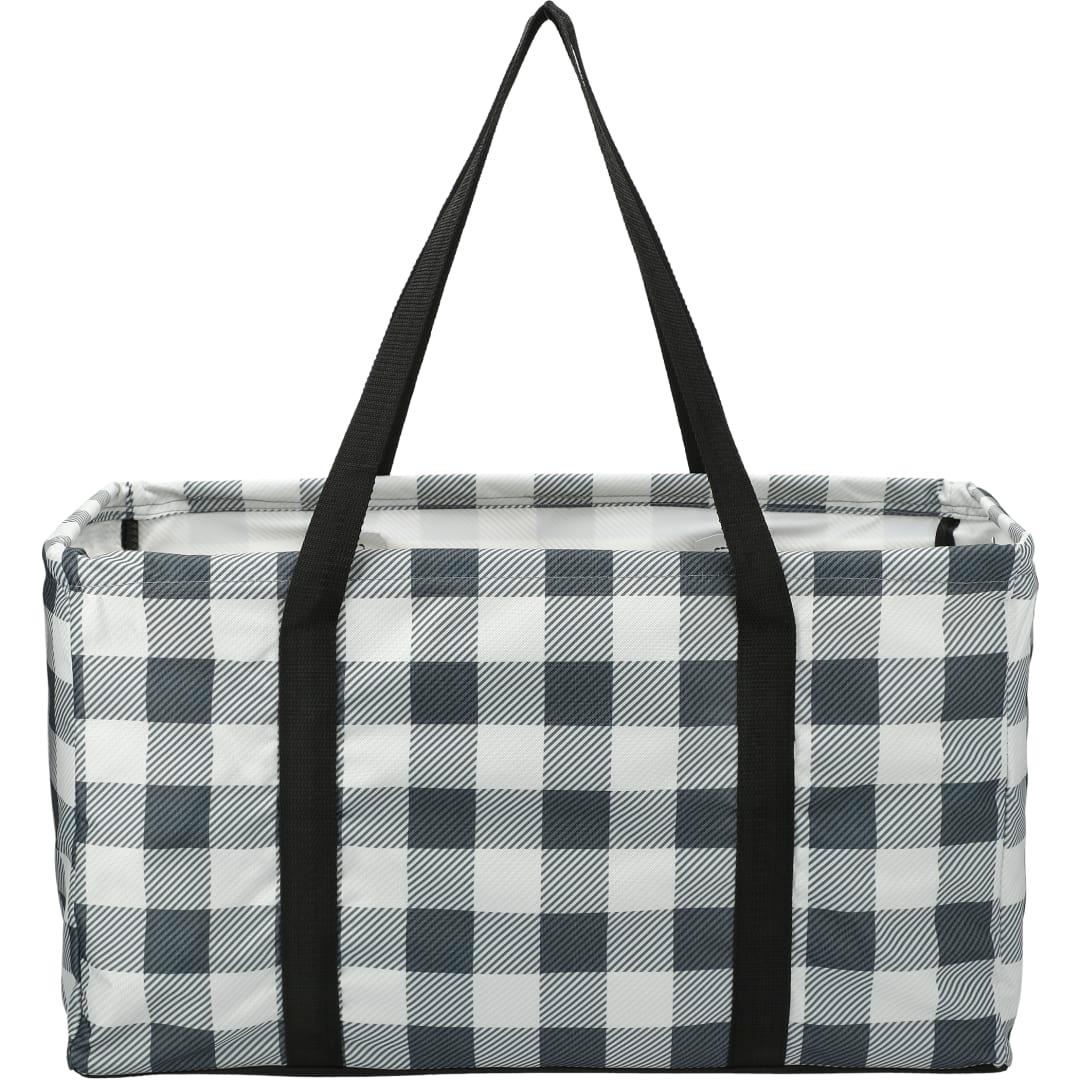 Buffalo plaid utility tote Red miniatura 9