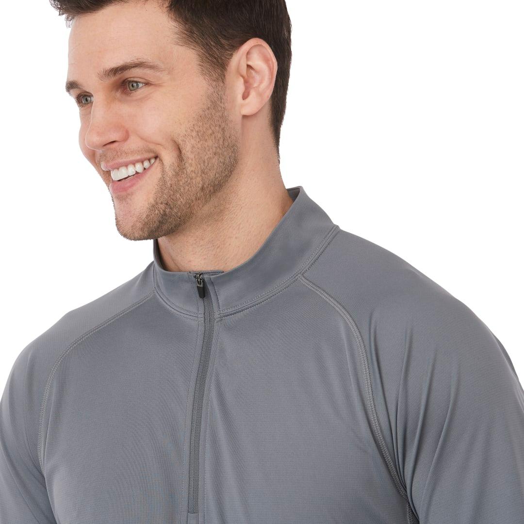 Evans eco knit quarter zip - mens Royal miniatura 8