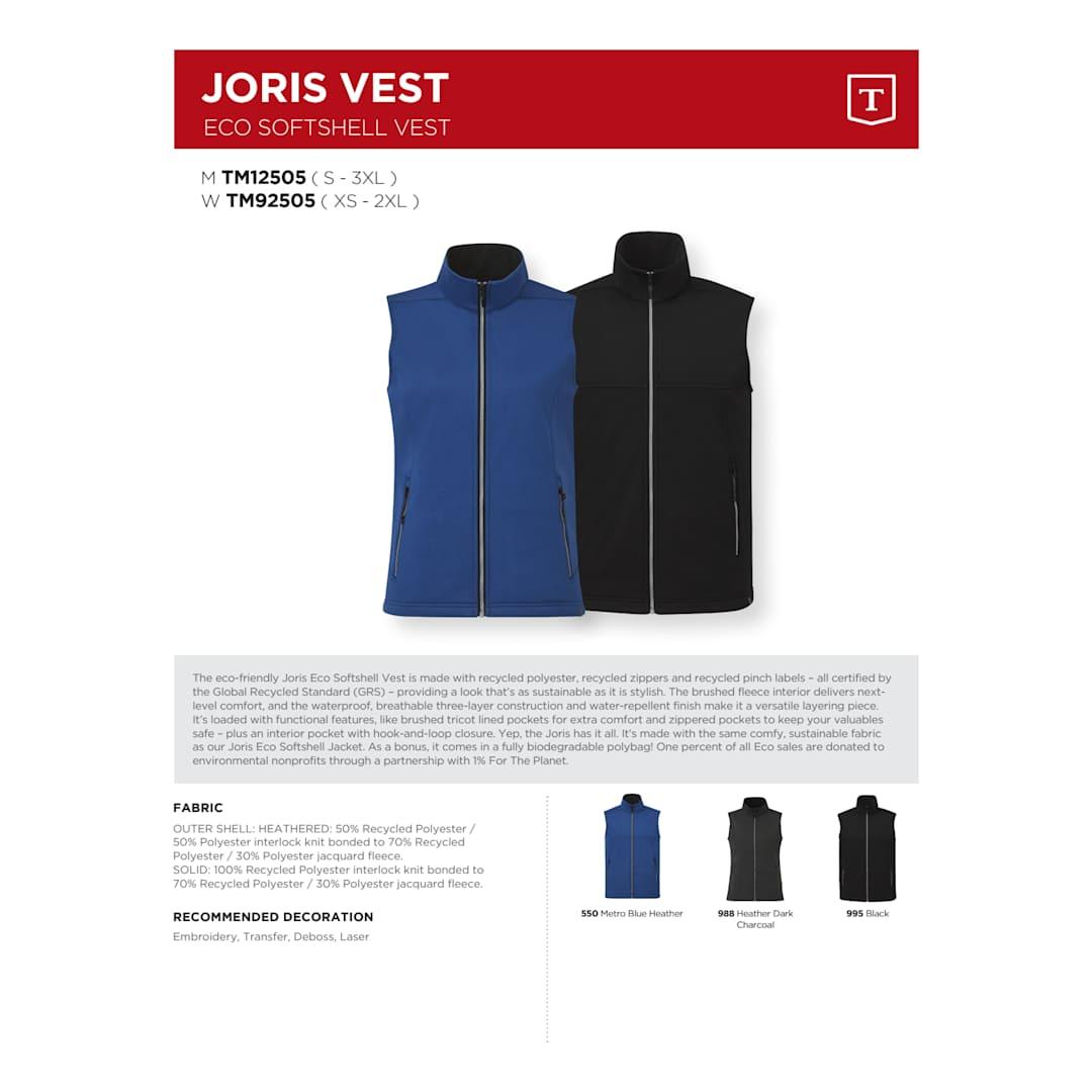 Joris eco softshell vest- mens Blue miniatura 25