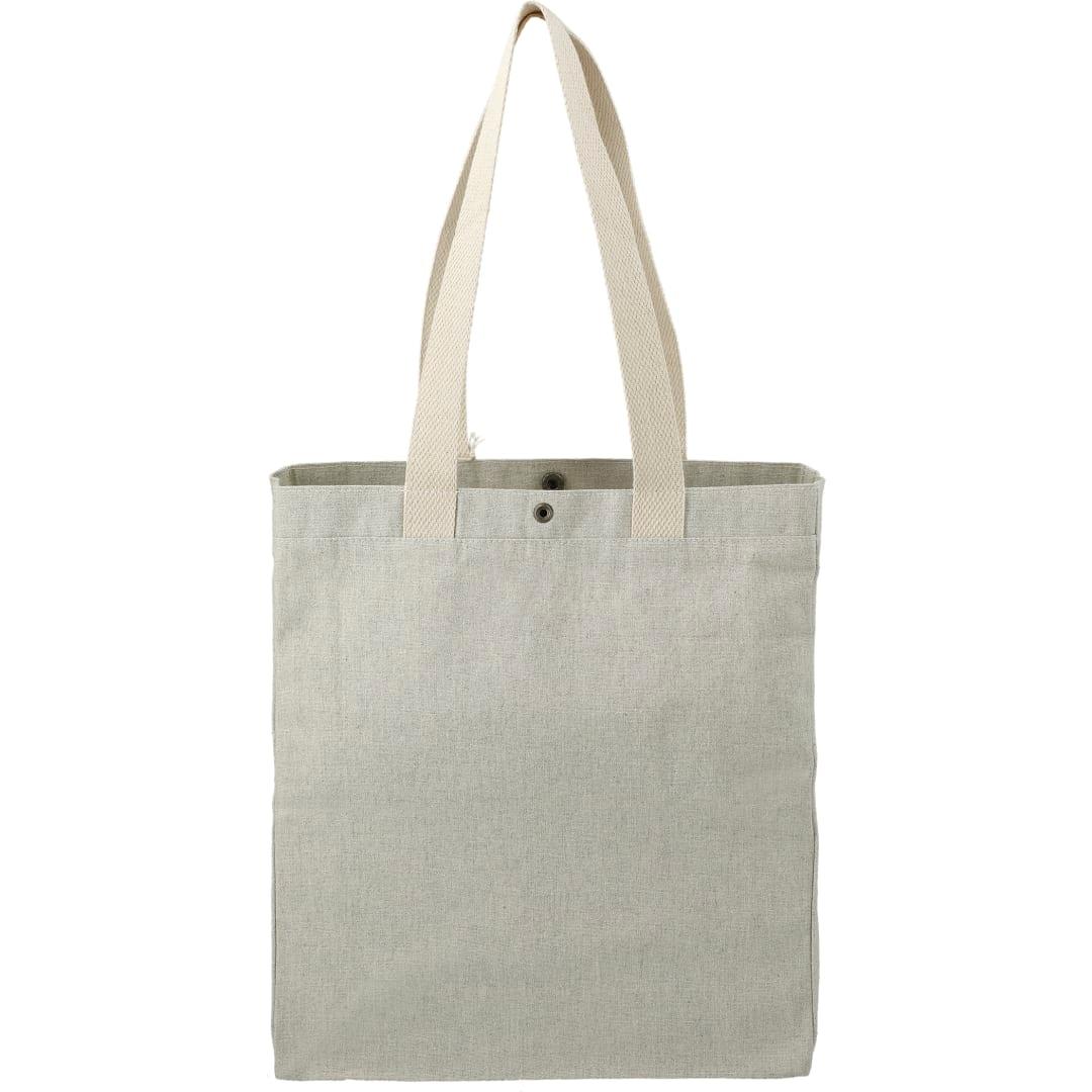 Repose 10oz recycled cotton box tote w/snap Grey miniatura 10