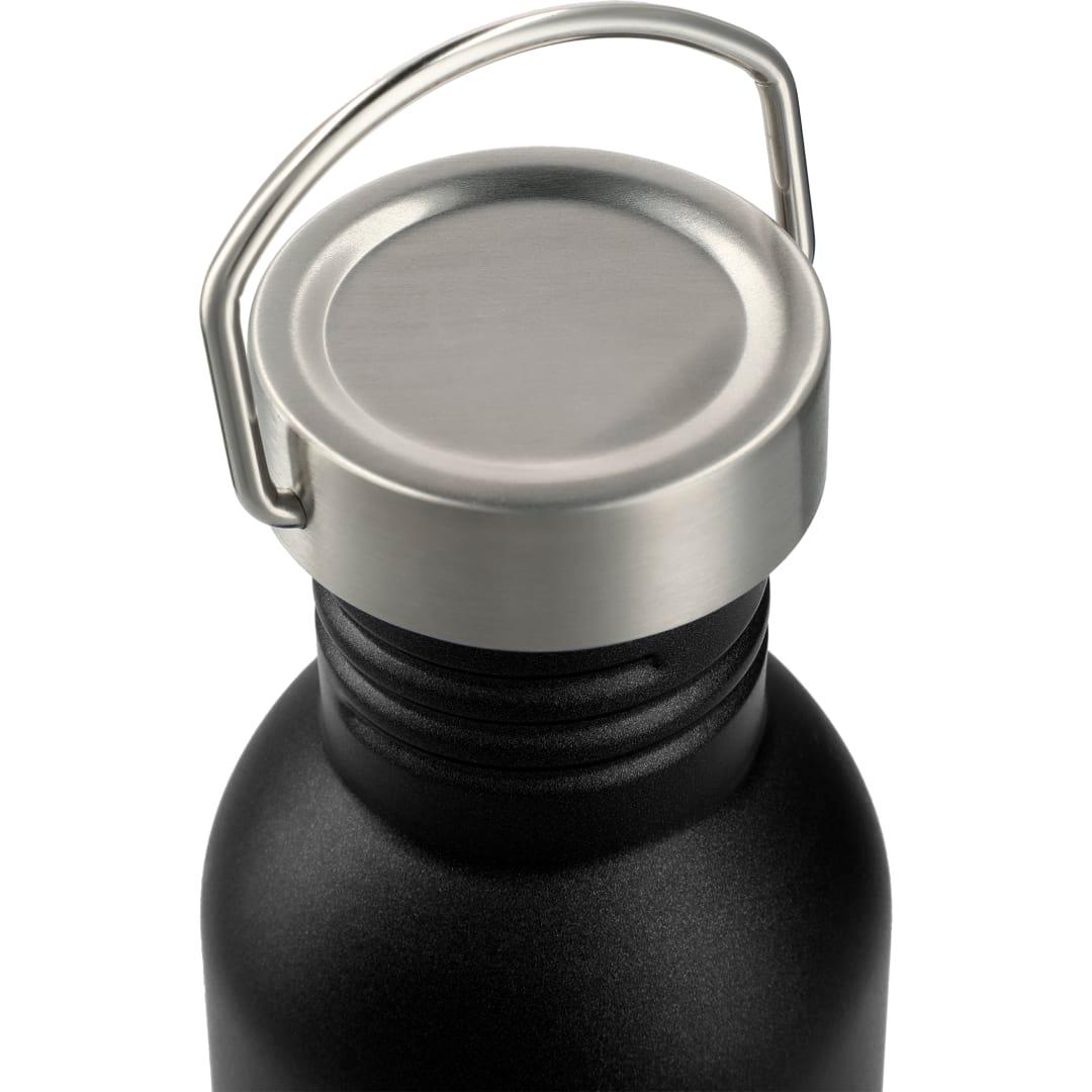Thor 20oz stainless sports bottle Black front