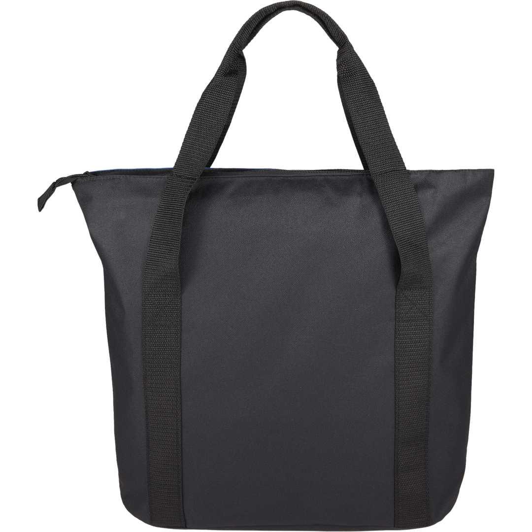 Heavy duty zippered convention tote Black miniatura 5