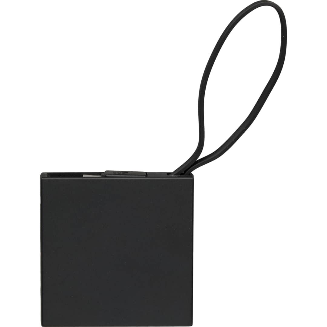 Recycled abs 2000 mah power bank with type-c cable Black miniatura 8