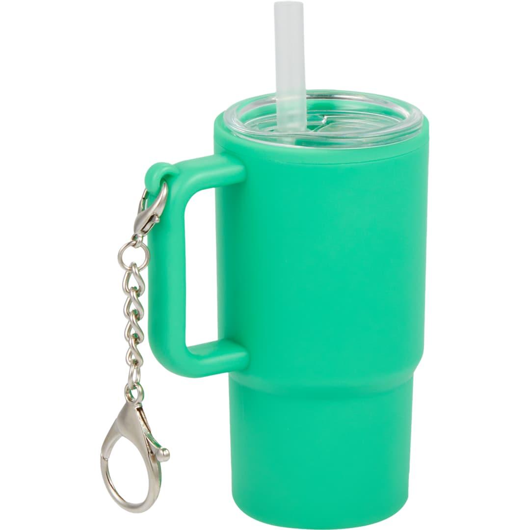 Shot glass tumbler w/ keychain 4oz Black miniatura 26