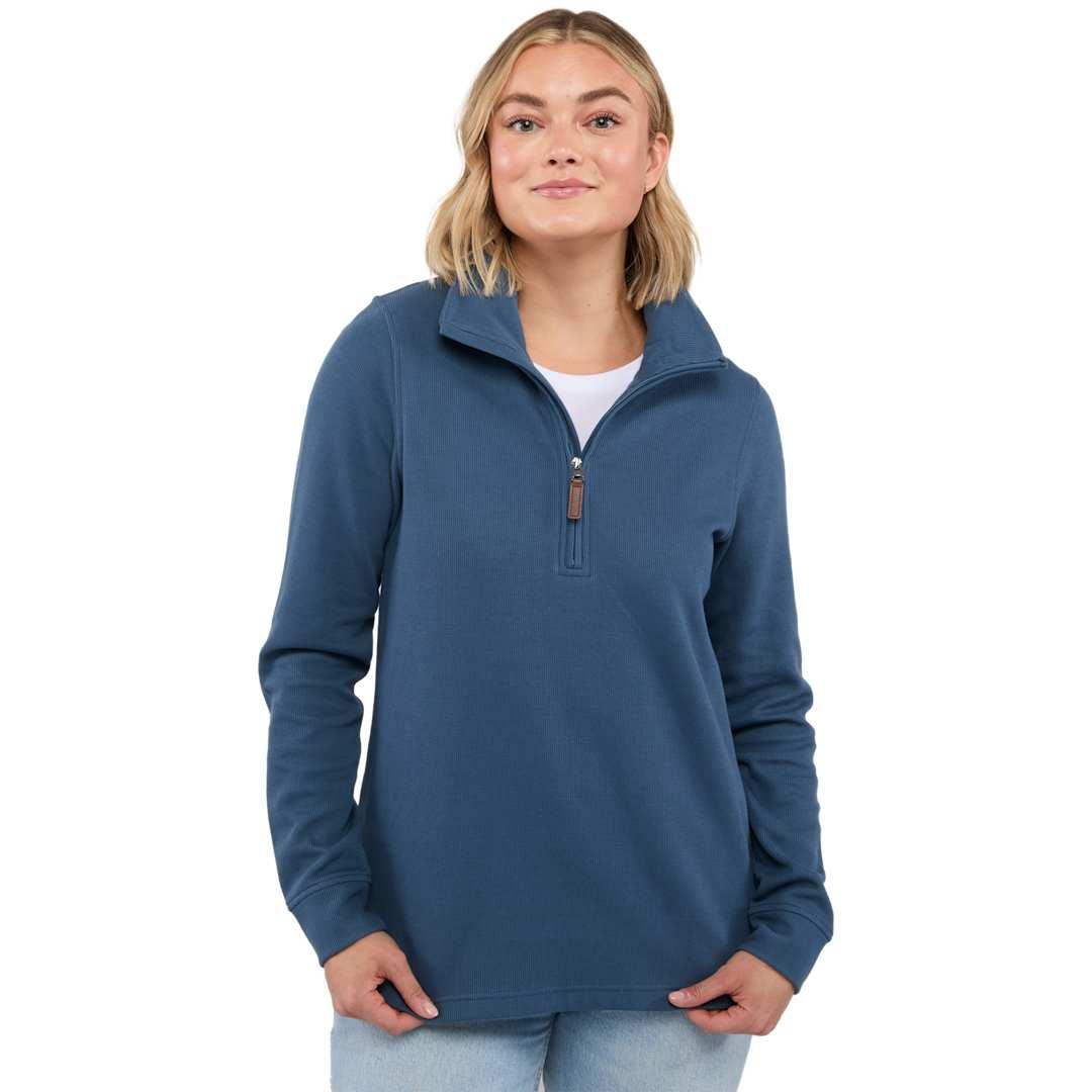Hudson eco knit half zip - womens Beige miniatura 20