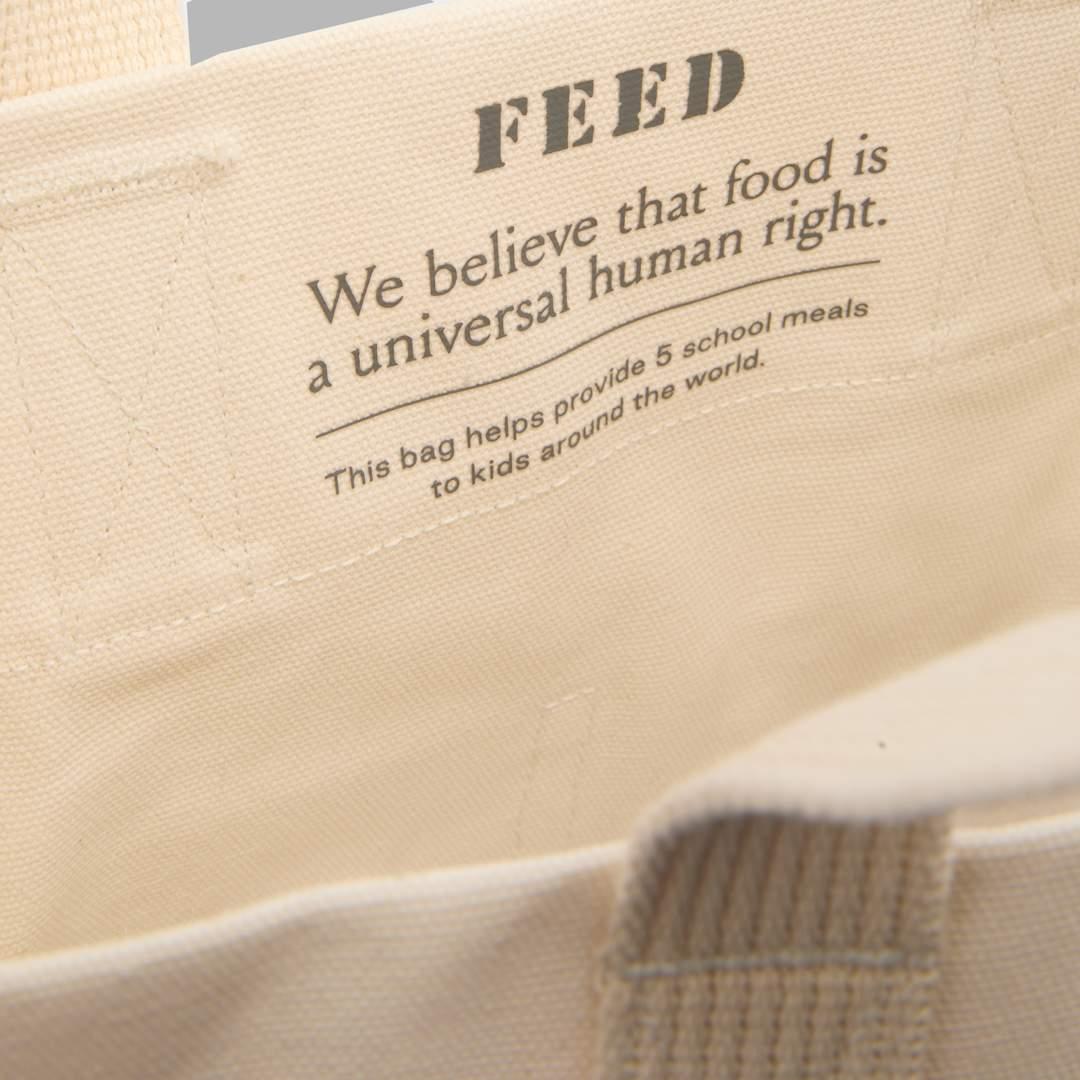 Feed organic cotton market tote Black miniatura 7