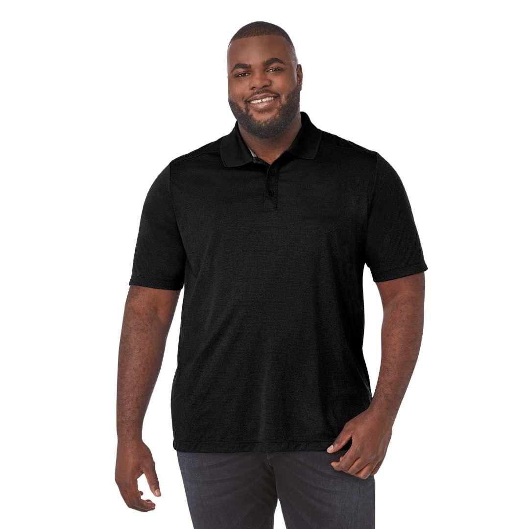 Mens dade short sleeve polo tall Red miniatura 4