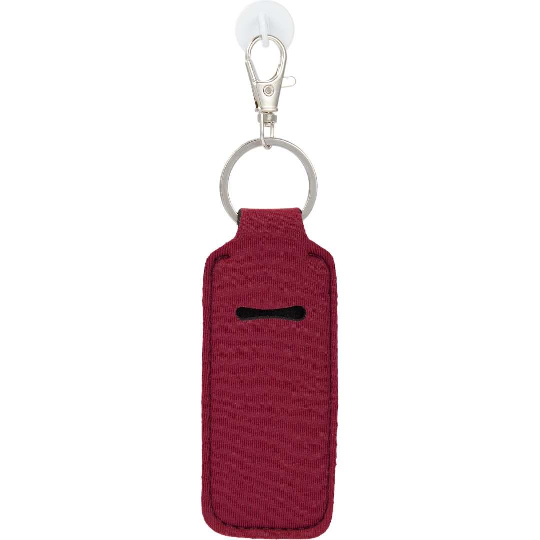 Bottle charm w/ neoprene chapstick holder Black miniatura 33