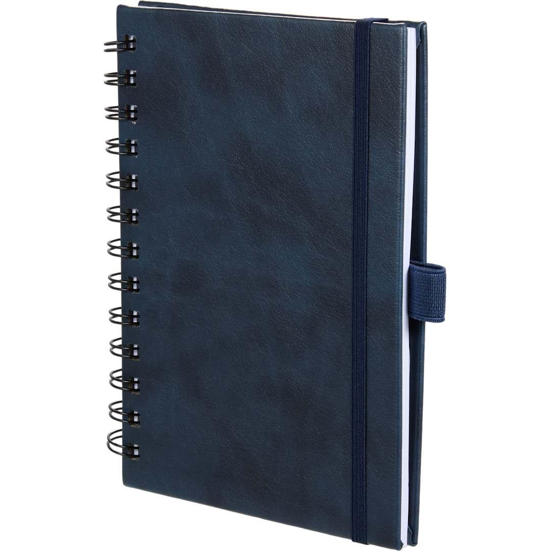 5 X 7 fsc® recycled morano spiral journal Navy Blue miniatura 8