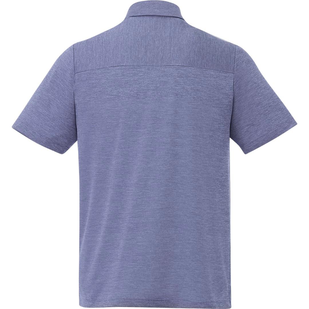 Mens dege eco ss polo Blue miniatura 3