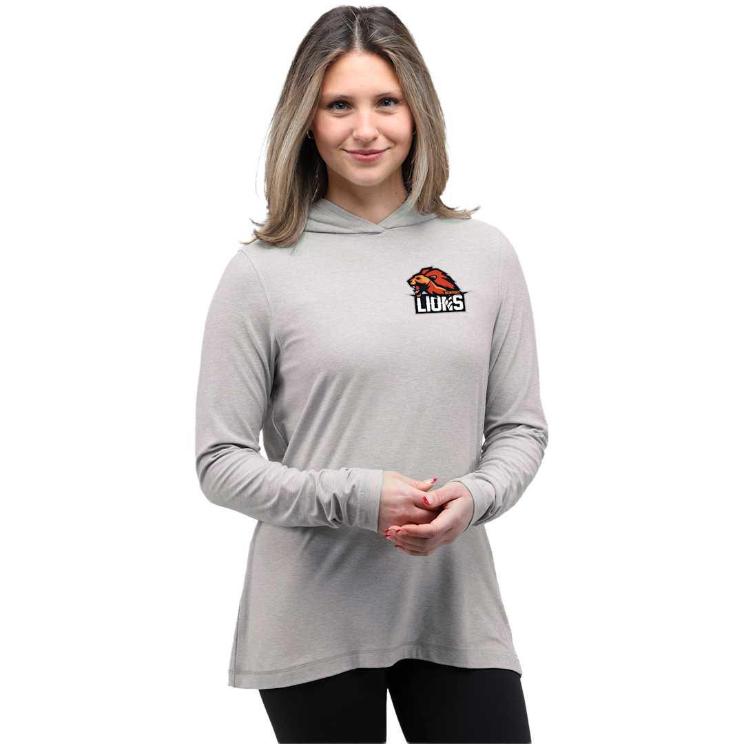 Wellable womens knit hoodie Fossil Heather (138) miniatura 12