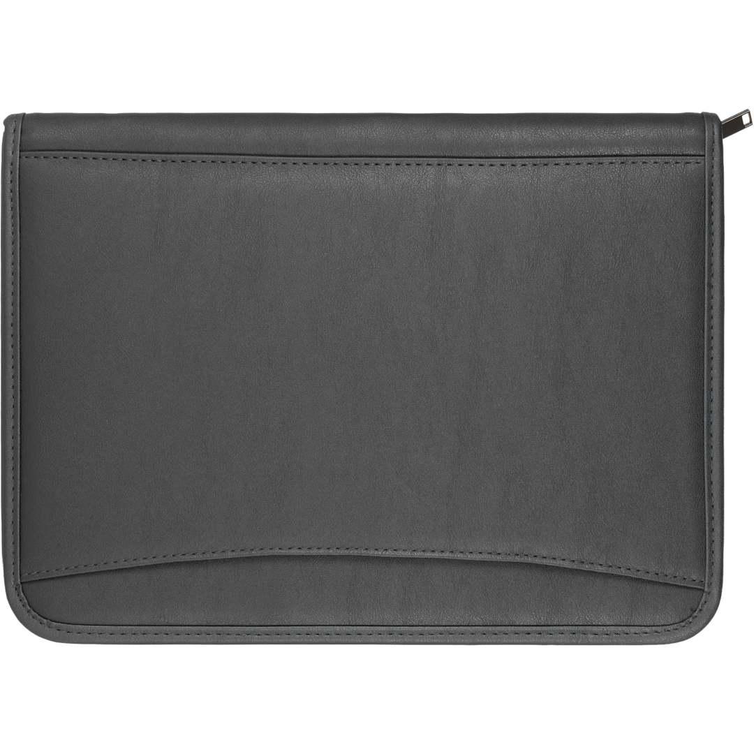 Fsc® mix durahyde recycled zippered padfolio Black miniatura 7