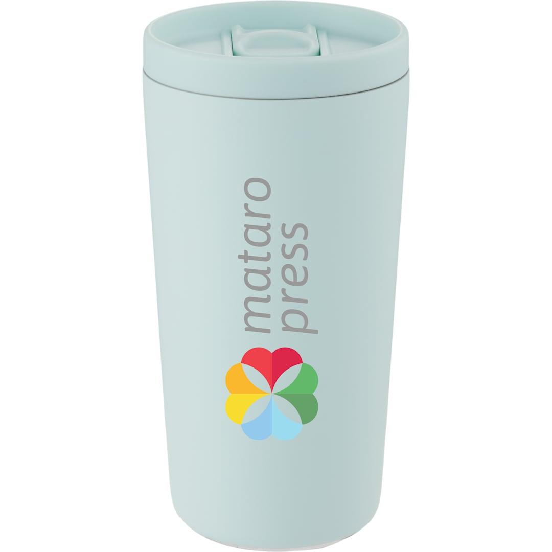 Carissa vaccum insulated tumbler w/ slide lid 14oz Blue Agave miniatura 7