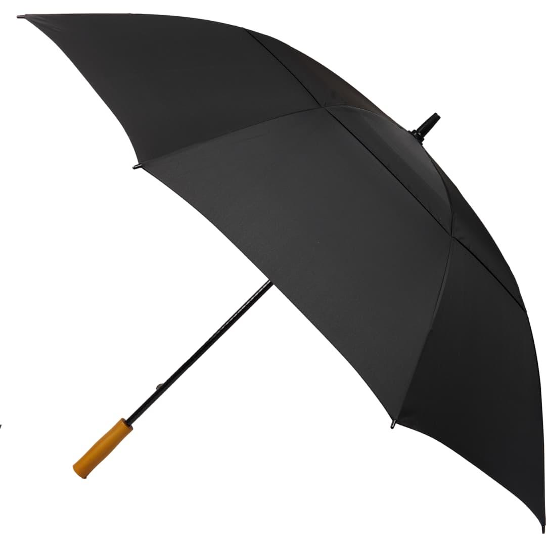 58 Recycled golf umbrella Black front