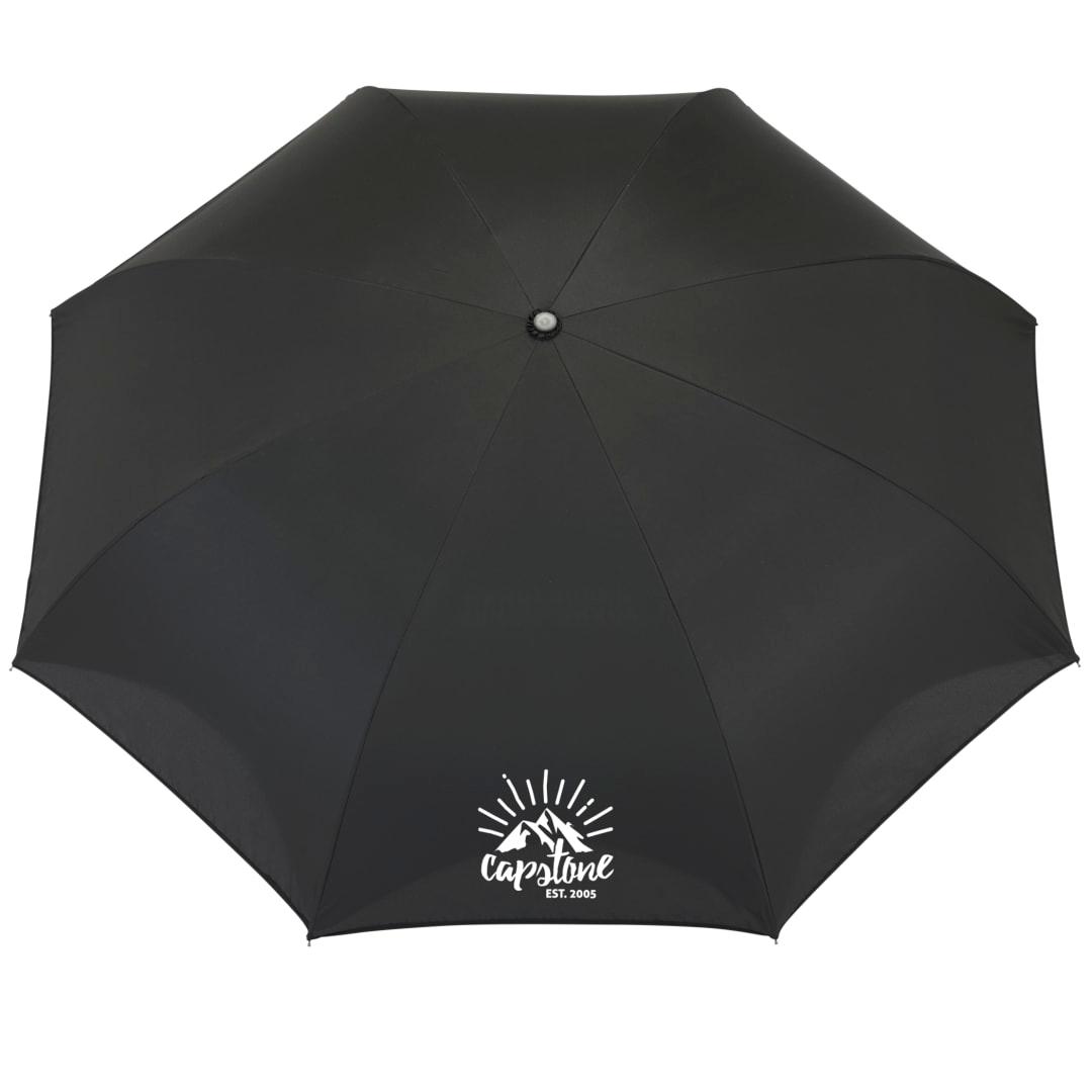 48 Recycled manual inversion umbrella Black miniatura 14