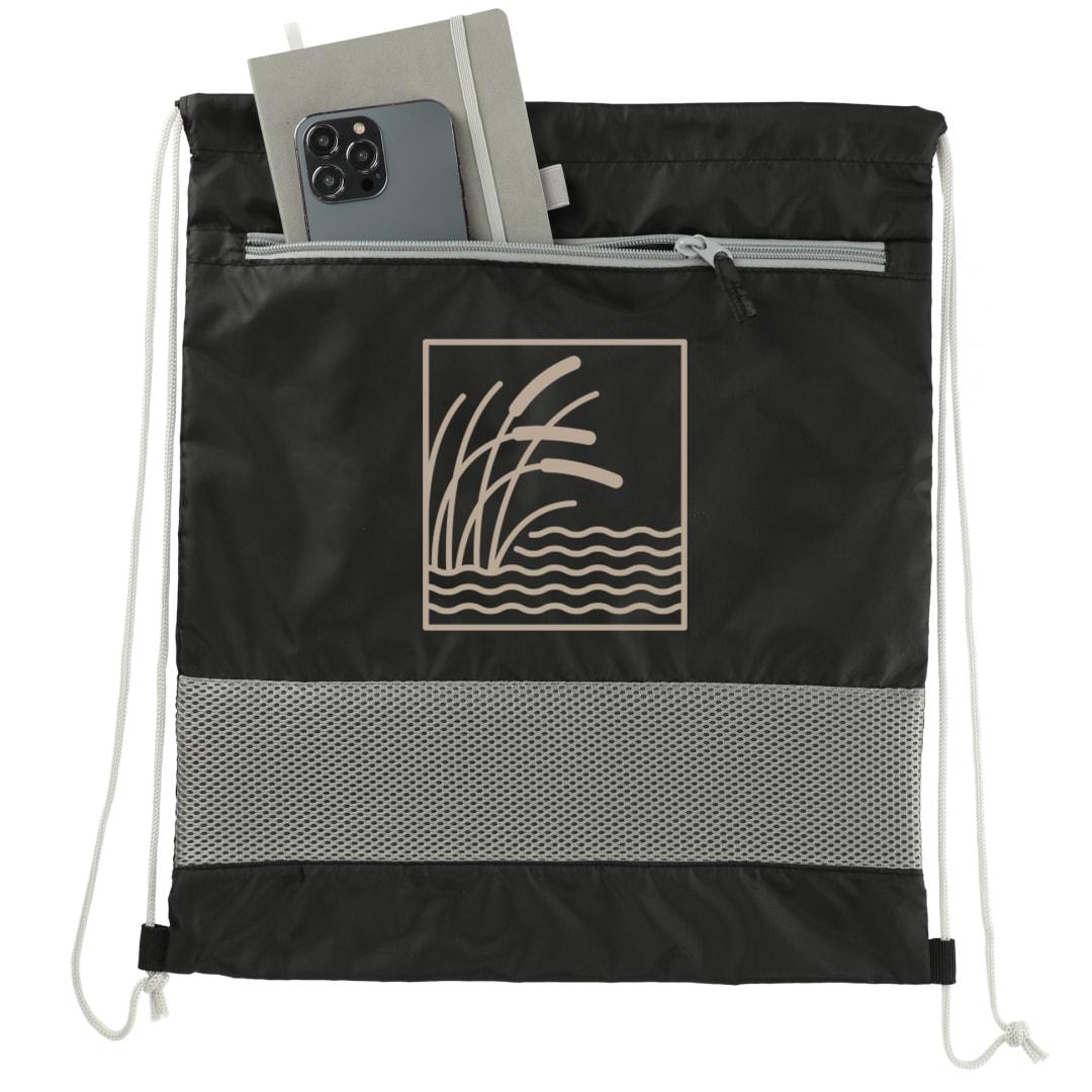 Sparks recycled drawstring bag Black miniatura 6