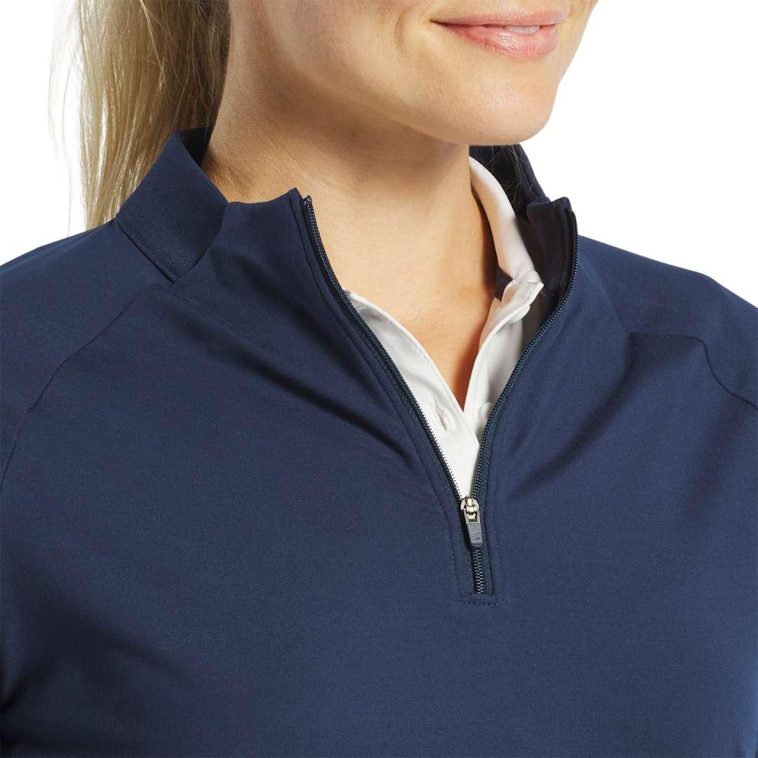 Footjoy womens quarter-zip Navy Blue miniatura 5