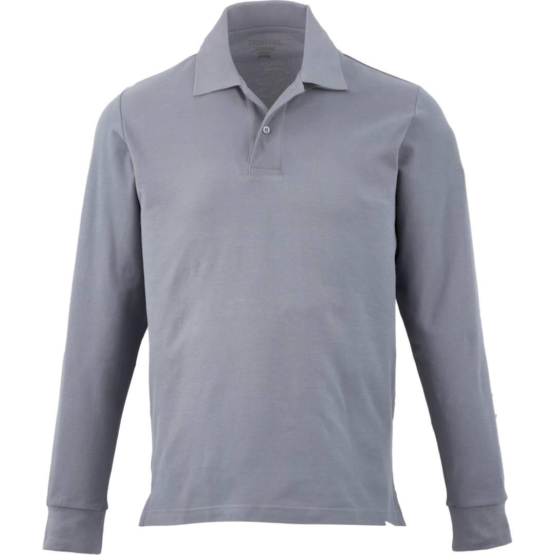 Palo long sleeve 100% cotton pique polo - mens Navy Blue miniatura 7