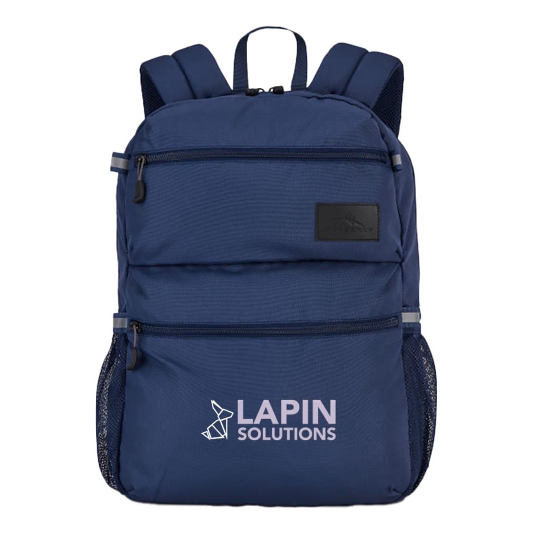 High sierra recycled inhabit 15 laptop backpack Navy Blue miniatura 14