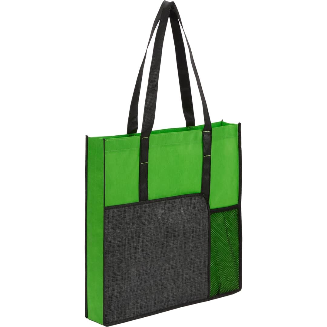Radius recycled non-woven tote Black miniatura 9